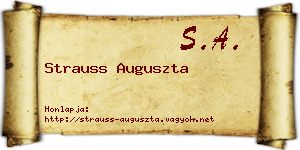 Strauss Auguszta névjegykártya